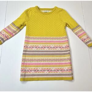 Genuine Kids by Oshkosh Sweater Dress Toddler Girls 4T Nordic Preppy Scandi Cozy